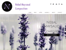 Tablet Screenshot of nebalmaysaud.com